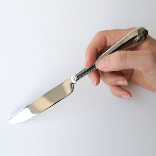 Alessi „Nuovo Milano“ 6 Stück Dessertmesser/Zylinderblock glänzend - 3