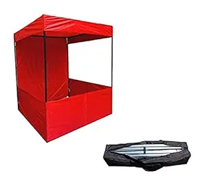 Brandway Promotional Canopy Tetron (4 x 4 x 7, Red)