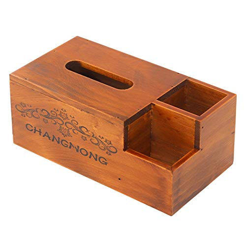 Preisvergleich Produktbild HUOYUJIE Multifunktionale hölzerne Gewebe Box Stifthalter Fernbedienung Handy Schreibtisch Aufbewahrungsbox Haus und Büro Container