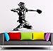 Produktbild jiuyaomai Home Kunstwand Vinyl Baseball Catcher Player Wandaufkleber Sport Mann Fan Wandbild Home Wohnzimmer Design Baseball Decor rot 57x51cm