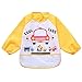 Lovely Waterproof Baby Feeding Clothes Long-sleeved Baby Bibs Car