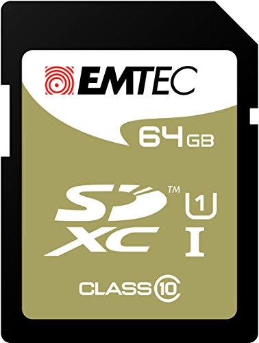 Preisvergleich Produktbild Emtec ECMSD64GXC10 Class 10 SDXC 64GB Speicherkarte schwarz