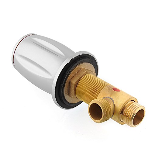 amzdeal Wannenrandarmatur Wasserhahn Badewanne Armaturen mit Handbrause - 4