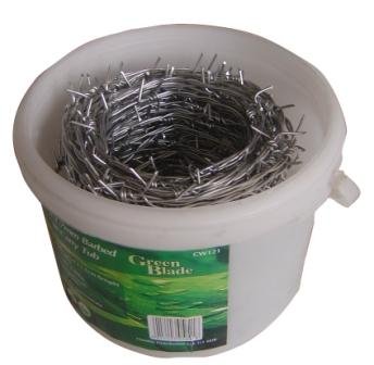 Green Blade bb-cw121 30 m x 1,7 mm verzinktem Stacheldraht in Tragetonne