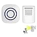 Produktbild Wireless Home Security Auffahrt Alarm, Besucher Tür Bell Chime Mit 1 Plug-In Empfänger und 1 PIR Bewegungsmelder, Infrarot-Alert System Kit, 38 Melodien zu wählen, weiß