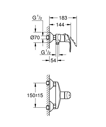 GROHE Eurosmart Brausearmatur 33555002 - 2