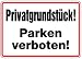Produktbild Schild Privatgrundstück! Parken verboten! Alu 250x350mm (Privatparkplatz, Parkverbot) praxisbewährt, wetterfest