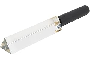 Zunate Prisme de Photographie Triangulaire avec Poignée, Prisme Arc-en-Ciel Triangulaire en Verre Optique de 5,1 Pouces pour Photo Artistique, Spectre Lumineux D'enseignement