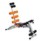 Ancheer Abs Rocket Chair Abdominal Fitness Multi 6 Gym Trainer Exerciser Crunches Machine Bench Home Gym Exercise Workout Training