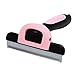 Price comparison product image Jinxuny Pet Deshedding Grooming Tool, Dog Cat Hair Haircut Brush Comb Razor Shedding Shaver Trimmer for Dogs Cats (Color : Pink, Size : M)