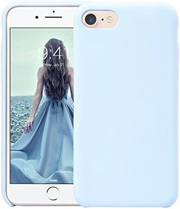 Fuleadture iPhone 8 Case, Liquid Silicone Rubber iPhone 7 8 cover Slim Fit Anti-Scratch Shockproof Protective Case with Soft Microfiber Cloth Cushion for Apple iPhone 7 8