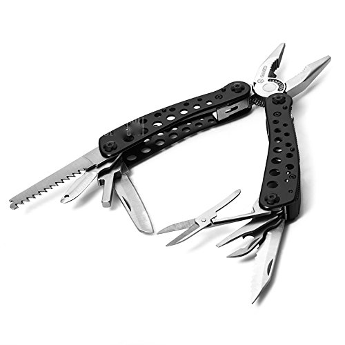 Ganzo G204 Multitool, Edelstahl, rostfrei, über 20 Funktionen, inkl. Tasche
