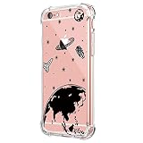 JEPER Funda iPhone 6 6S Carcasa Silicona Transparente Protector TPU Airbag...