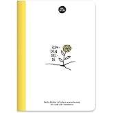 Hisli Şeyler A5 80 Yaprak Renkli Sayfa &Ccedil;izgili Defter, Sarı