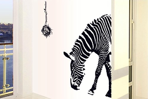 FiveSeasonStuff ® Wandaufkleber / Wandbilder Aufkleber Zebra-und Vogelnest Edition für Home Decor / Raumdekoration / Wandtattoo / Wanddekoration / Wall Art Stickers / Wall Decals / Wall Decoration Zebra Edition WS1 - 3