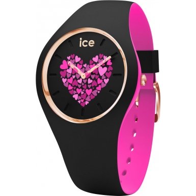 Ice-Watch 013371 ICE love 2017 black medium 2H Uhr Damenuhr Kautschuk Kunststoff 10 bar Analog Schwarz Ice-Watch 013371 ICE love 2017 black medium 2H Uhr Damenuhr Kautschuk Kunststoff 10 bar Analog Schwarz