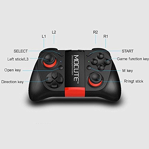 Leegoal  TM  bater  a Mando a Distancia inal  mbrico Bluetooth V 3 0  Controlador de Juego para iPhone Android Smartphones iPad TV PC Controlador 3D VR m  vil