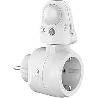 revolt Stecker Bewegungsmelder: Steckdose mit PIR-Bewegungs- und Licht-Sensor, bis 2.300 Watt / 10 A (Bewegungsmelder…