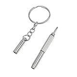 itimo diywork 3 in 1 Phillips und Schlitz Schraubendreher Mini Armbanduhr Gläser Reparatur Werkzeug Kombination Legierung Tragbare Schraubendreher Schlüssel Ring