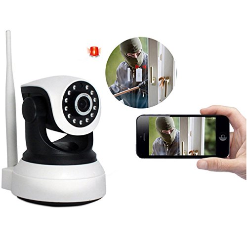 Preisvergleich Produktbild Überwachungskamera Bewegungsmelder / IP Cam Handy - Dome Kamera System Wifi Kamera Wohnwagen, IP Kamera Wlan Bewegungsmelder - Unterstützung Telefone Pad und PC & Unterstützt TF Memory Card