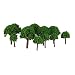 Produktbild 50 Stk. 3cm Landschaft Landschafts Zugmodell Bäumen Leuchtet Grün Maßstab 1/500
