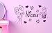 Personalised Frozen Elsa & Anna Vinyl Wall Art Sticker - **ANY NAME** - (frz3) (Large 80 x 50 cm)