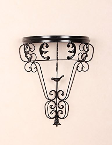 RZM flower pot shelf Creative Wall-mounted Iron Flower Rack Single Basin Flower Rack Decoration On The Wall Flower Blue European Style Flower Rack plant stand ( Color : A )