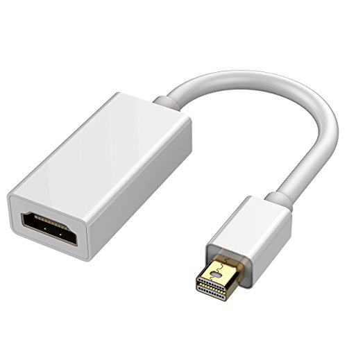 TopElek Thunderbolt Mini Displayport 1080P auf HDMI HDTV AV TV 4K Auflösung und 3D Adapter Kabel für Apple Macbook, Macbook Pro, iMac, Macbook Air, Mac Mini Laptop Microsoft Surface Pro/ Pro 2/ Pro 3, Thinkpad X1/ Carbon/ Touch/ Helix - 5