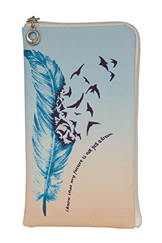 Elegante Reissverschluss Handytasche Softcase "My Future" geeignet für "Samsung Galaxy S8 Plus" Handy Schutz Hülle Slim Case Cover Etui Tasche