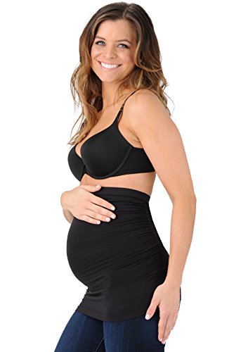 Belly Bandit Womens Flawless Belly Moisture Compression Wrap - Ulta-soft Breathable Layering Undergarment Black Small