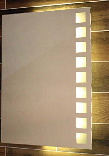 LED Badspiegel 50 x 70 cm Spiegel mit Beleuchtung RECHTS Bad Spiegel- GH-667975-1-W57-RECHTS – warm – weiß - 3