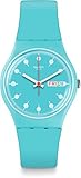 Swatch Unisex Erwachsene Digital Quarz Uhr mit Silikon Armband GL700