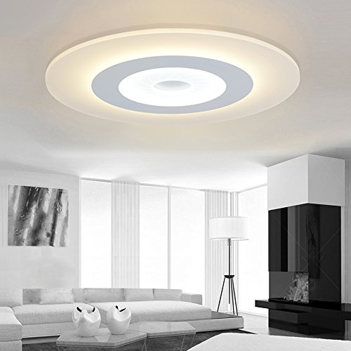Preisvergleich Produktbild LED Runder Acryl Deckenleuchten, Stufenloses Dimmen, Ultra Thin Deckenleuchte, European Style Aisle Flush Mount, Balkon Lichter, Wohnzimmer Kronleuchter, Schlafzimmer Deckenleuchte, Korridor Pendelleuchte, Eingang Lichter, Modern Einfache Runde Wohnzimmer Lichter, Master Schlafzimmer Lichter, 30W