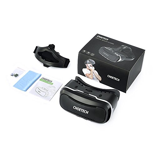 Occhiali VR Visore RealtÃ  virtuale Choetech Visore con Lenti Regolabili + Laccio Regolabile per iPhone, Samsung, Huawei, HTC, LG e altri Smartphone con schermo fino a 6 Pollici