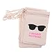 Produktbild Gazechimp 10pcs Baumwolle Musselin Beutel mit Kordelzug Hochzeit Geschenk Tasche Bachelorette Party Kater Kit Säckchen Geburtstag Party Beutel