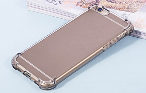 funda iphone 6 6S Negro Refuerzos Laterales Liquid Crystal Silicona TPU
Flexible Transparente Protecci n Grosor Fino