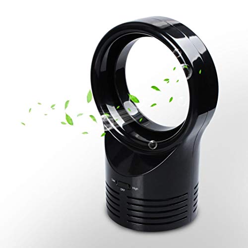 Preisvergleich Produktbild QHLJX Mini Bladeless Fan Sleeping Elektrische Kühlung Super Leise Zwei Geschwindigkeitsluftventilatoren, tragbar, für Arbeitsstudie Schlaf