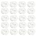 100 PCS Plastic Home Hotel Disposable Waterproof Thicken Transparent Bath Shower Spa Cap