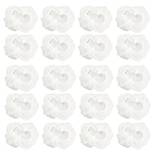 100 PCS Plastic Home Hotel Disposable Waterproof Thicken Transparent Bath Shower Spa Cap