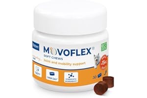 VIRBAC Movoflex Soft Chews | 30 pièces | pour Chiens de Moins de 15 kg | Complément Alimentaire pour Le Soutien de la santé articulaire | pour Le Maintien des Structures articulaires