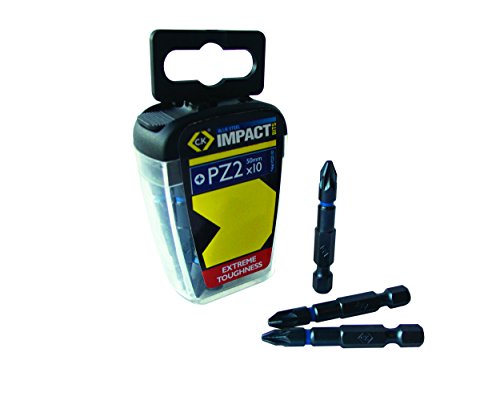 C.K Blue Steel Schlagschrauber-Bit 50 mm - PZ2, Box mit 10 Stück, T4560 PZ2LD10
