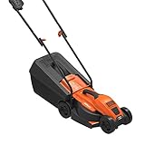 Black+Decker 1200W Edge-Max Elektro-Rasenmäher EMAX32, 32cm Schnittbreite, E-Drive Technologie, 35l Grasfangbehälter, schwarz orange - 2