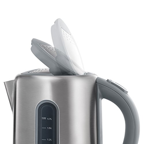 Bosch TWK7901 Wasserkocher, Dampfstopp-Automatik, entnehmen Kalkfilter, 2200 W, edelstahl / hellgrau - 5