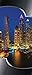 Produktbild VLIESFOTOTAPETE PANEL Tür Türfototapeten Tapete Vlies | Welt-der-Träume| Dubai Wolkenkratzer bei Nacht | VET (211 cm. x 91cm.) | Door Mural Photo Sticker 2202VET-AW | Stadt Städtisch Dubai Nacht Lichtsignalanlage