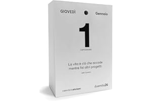 Q&BGRAFICHE Ricambio Calendario da Scrivania 2026 Filosofico con Aforismi - Inserto Calendario Motivazionale a Strappo con Frasi Filosofiche da Scrivania | Idea Regalo Q&B Grafiche® (2026, 1 Pezzo)