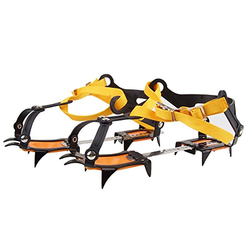 WINGONEER 10 dientes Viene con snowboard Cadena de soldadura Crampons 