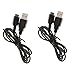 Produktbild MagiDeal 2 Stücke USB-Ladekabel USB Netzteil Ladegerät für Nintendo Game Boy Micro Konsole - Schwarz