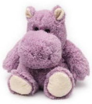 HIPPO JUNIOR - WARMIES Cozy Plush Heatable Lavender Scented Stuffed Animal by Intelex