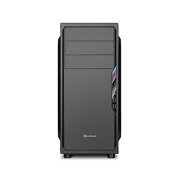 Sharkoon VS4-S - Caja de Ordenador, PC Gaming, Semitorre ATX, Negro - Image 3
