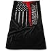 Produktbild OQUYCZ Firefighter Axe Red Line Flag Microfiber Bath Towels for Hotel-Spa-Pool-Gym-Bathroom - Super Soft Absorbent Ringspun Towels